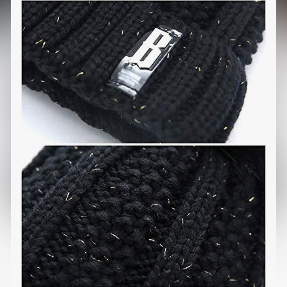 Winter Beanie Hat Scarf Set, Muffler Winter Cap Thick Fleece Lined Skull Cap Hat - Picture 3 of 3